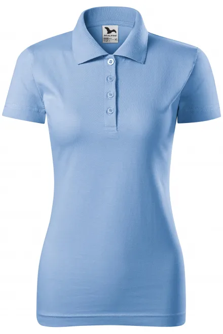 Polo donna slim fit - cielo blu, XS