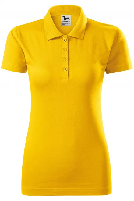 Polo donna slim fit - giallo, XS