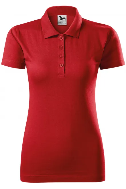 Polo donna slim fit - rosso, XS