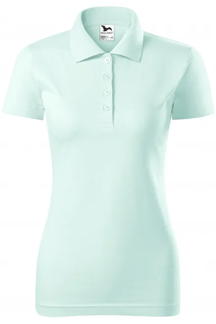Polo donna slim fit - verde ghiaccio, XS