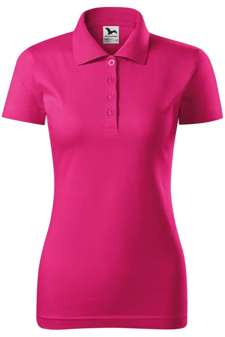 Polo donna slim fit - viola, XS
