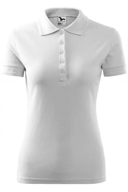 Polo elegante da donna - bianco, S