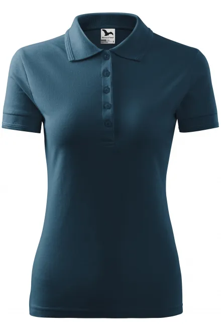 Polo elegante da donna - blu scuro, S