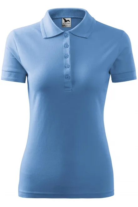 Polo elegante da donna - cielo blu, S