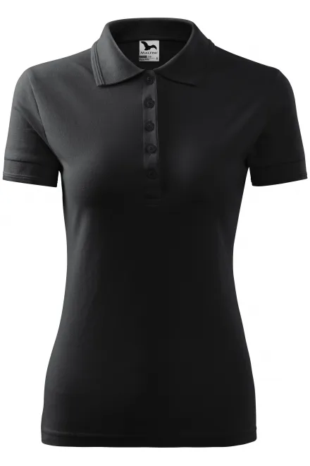 Polo elegante da donna - grigio ebano, S