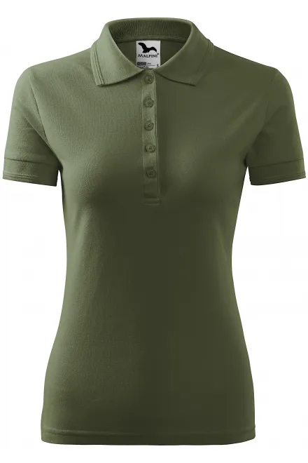 Polo elegante da donna - khaki, S