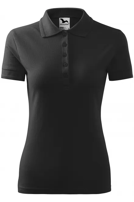 Polo elegante da donna - marmo antracite, S