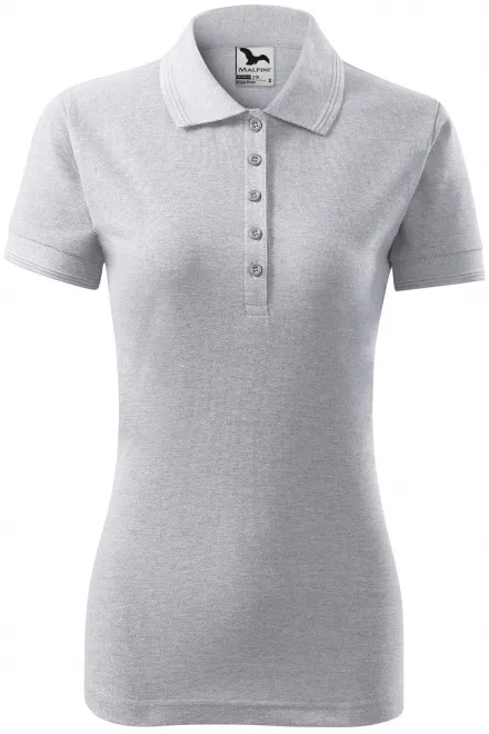 Polo elegante da donna - marmo grigio chiaro, S