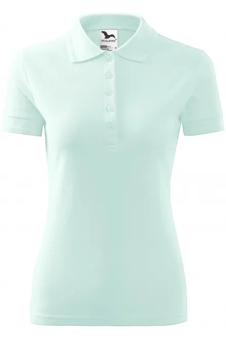 Polo elegante da donna - verde ghiaccio, S