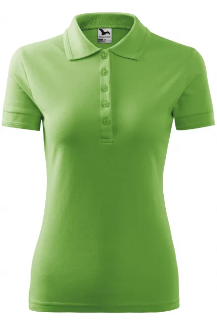 Polo elegante da donna - verde pisello, S