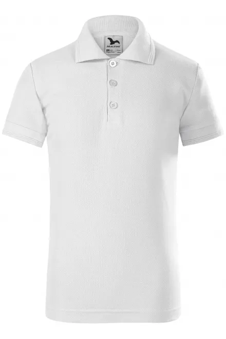 Polo per bambini - bianco, 128 cm / 12 anni