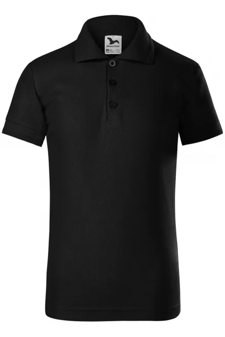 Polo per bambini - nero, 128 cm / 12 anni
