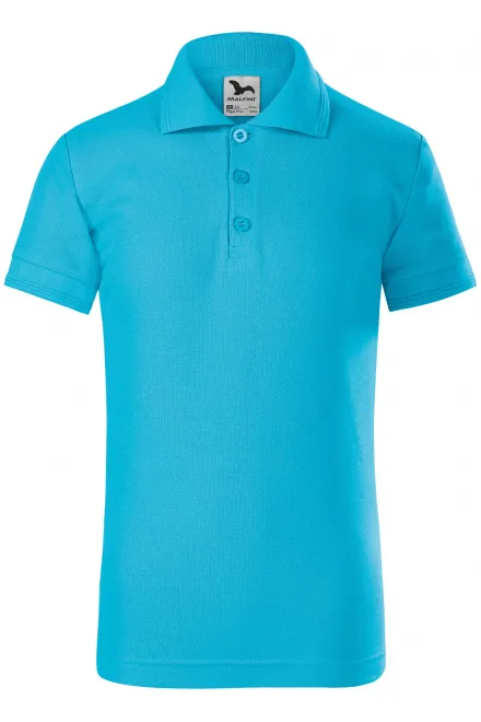 Polo per bambini - turchese, 128 cm / 12 anni