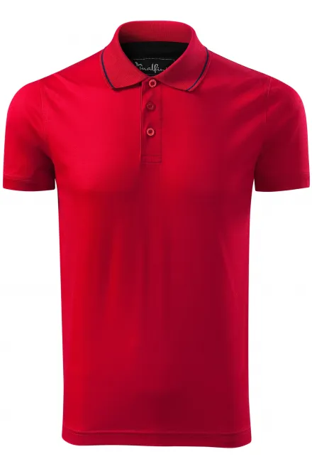 Polo uomo elegante mercerizzata - formula red, XL