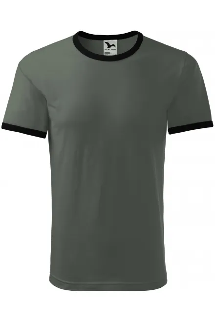 T-shirt a contrasto unisex - ardesia scura, S
