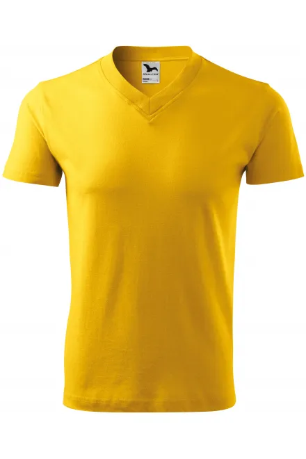 T-shirt a maniche corte, peso medio - giallo, 3XL