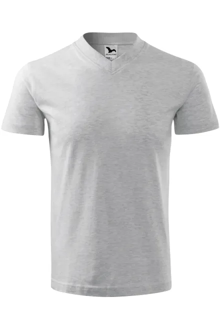 T-shirt a maniche corte, peso medio - marmo grigio chiaro, 3XL