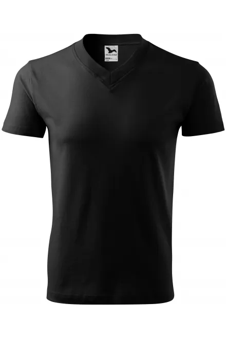 T-shirt a maniche corte, peso medio - nero, 3XL