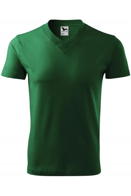 T-shirt a maniche corte, peso medio - verde bottiglia, 3XL