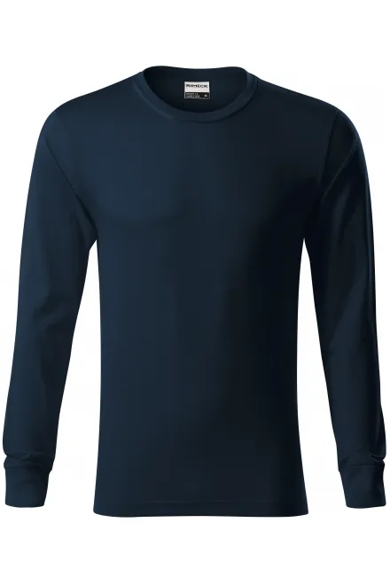 T-shirt a maniche lunghe da uomo resistente - blu scuro, M