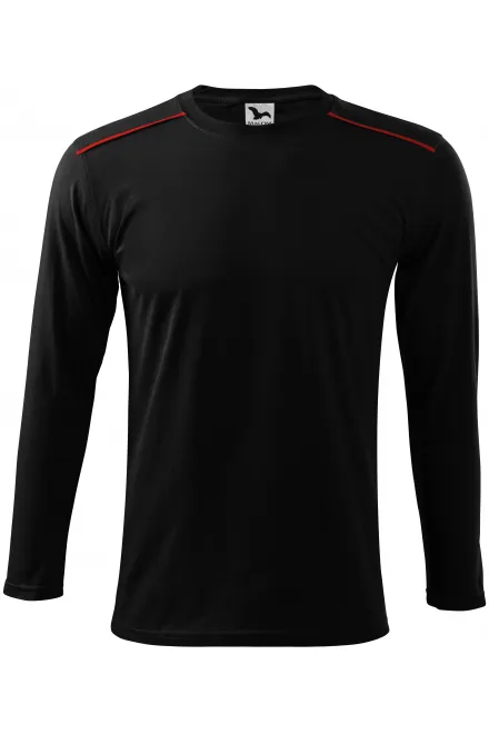 T-Shirt a maniche lunghe - nero, 3XL