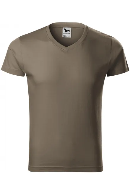 T-shirt attillata da uomo - army, S