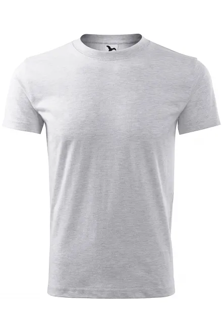 T-shirt classica da uomo - marmo grigio chiaro, S