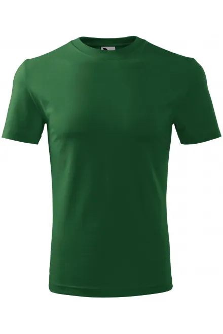 T-shirt classica da uomo - verde bottiglia, S