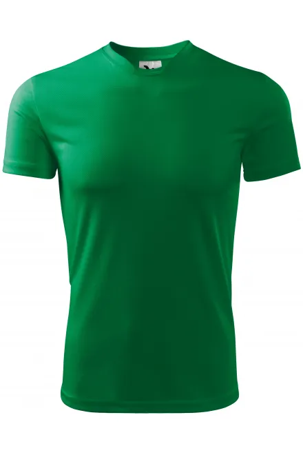 T-shirt con scollo asimmetrico - erba verde, S