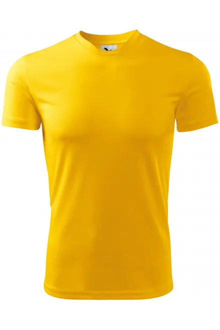 T-shirt con scollo asimmetrico - giallo, S