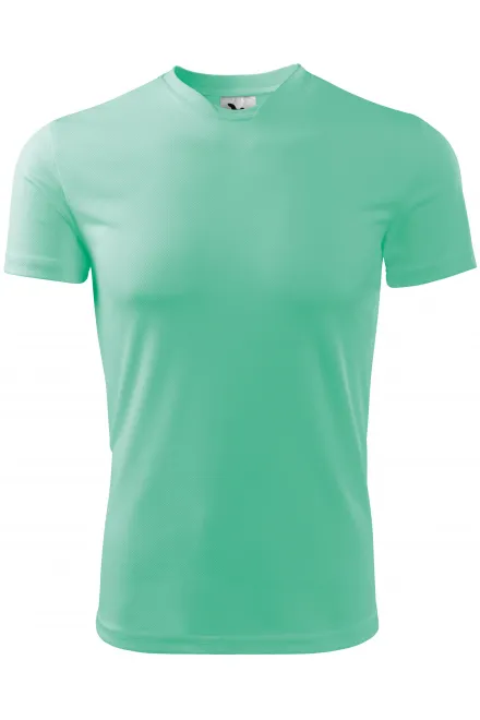 T-shirt con scollo asimmetrico - menta, S