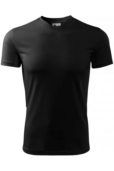 T-shirt con scollo asimmetrico - nero, S