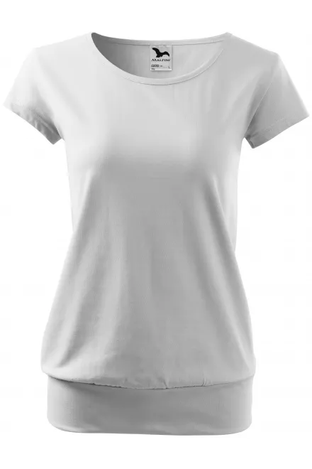 T-shirt da donna alla moda - bianco, S