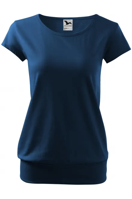 T-shirt da donna alla moda - blu notte, S