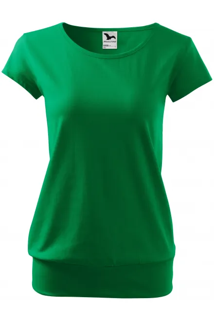 T-shirt da donna alla moda - erba verde, S