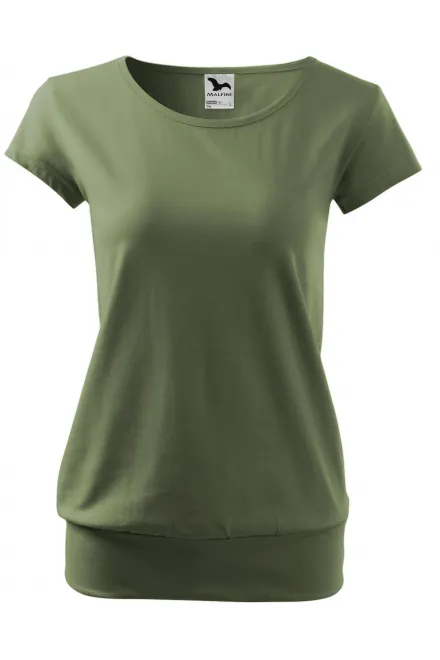 T-shirt da donna alla moda - khaki, S