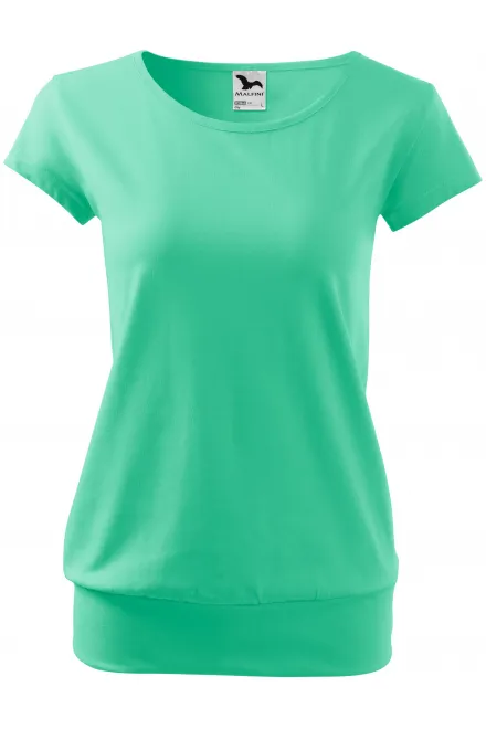 T-shirt da donna alla moda - menta, S