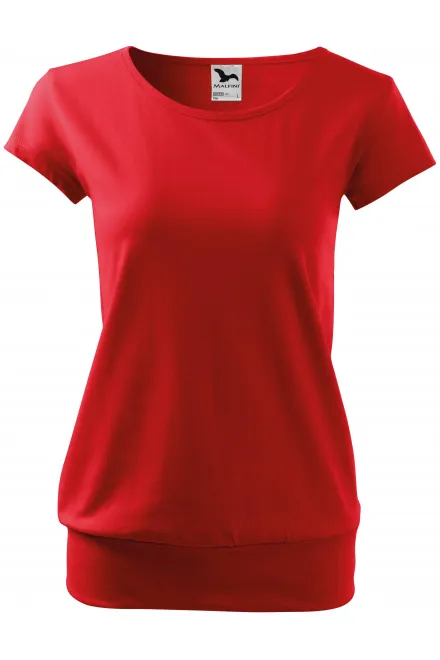 T-shirt da donna alla moda - rosso, S