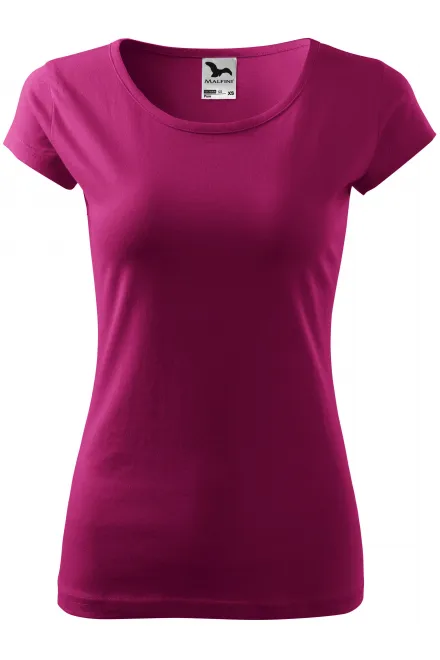 T-shirt da donna con maniche molto corte - fucsia, XS