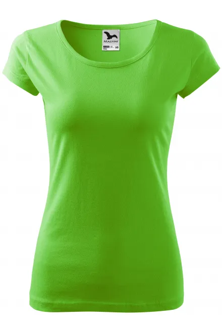 T-shirt da donna con maniche molto corte - Mela verde, XS