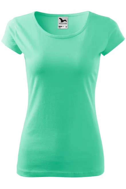 T-shirt da donna con maniche molto corte - menta, XS