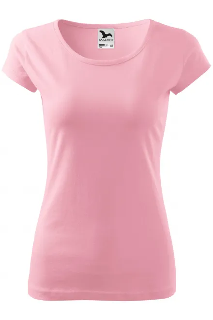 T-shirt da donna con maniche molto corte - rosa, XS