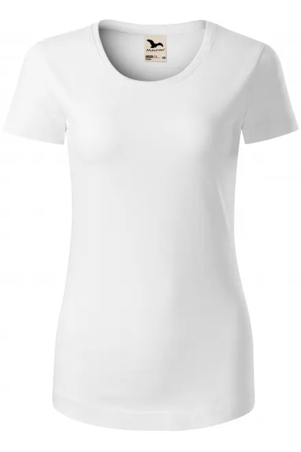 T-shirt da donna in cotone biologico - bianco, L