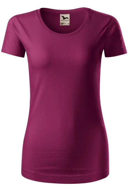 T-shirt da donna in cotone biologico - fucsia, L