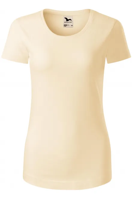 T-shirt da donna in cotone biologico - mandorla, L