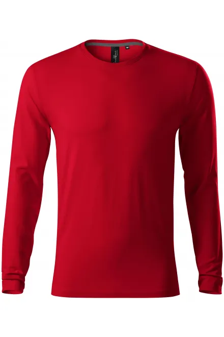T-shirt da uomo aderente con maniche lunghe - formula red, L