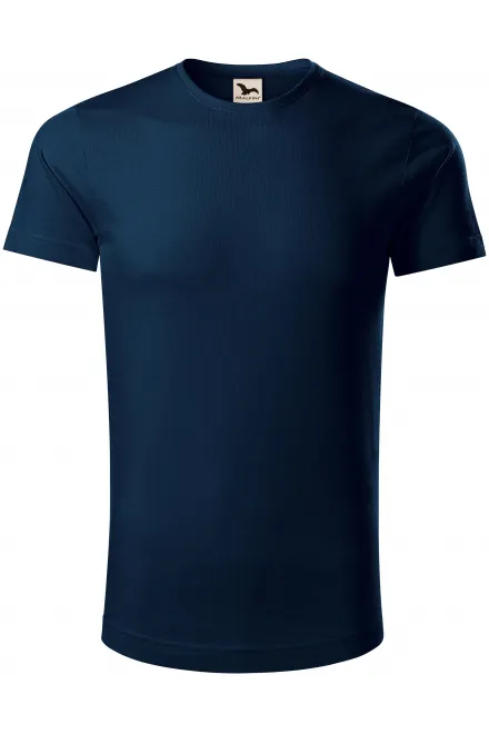 T-shirt da uomo in cotone biologico - blu scuro, M