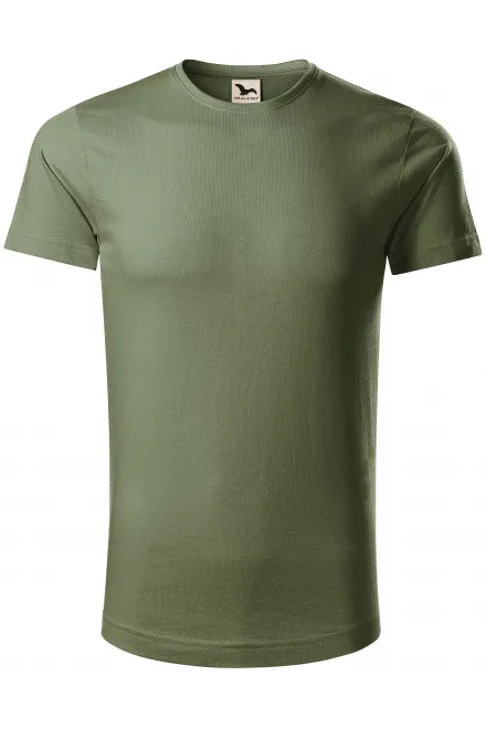 T-shirt da uomo in cotone biologico - khaki, M