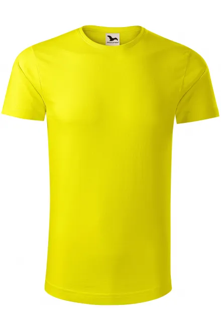 T-shirt da uomo in cotone biologico - limone giallo, M