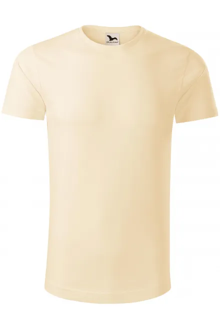 T-shirt da uomo in cotone biologico - mandorla, M